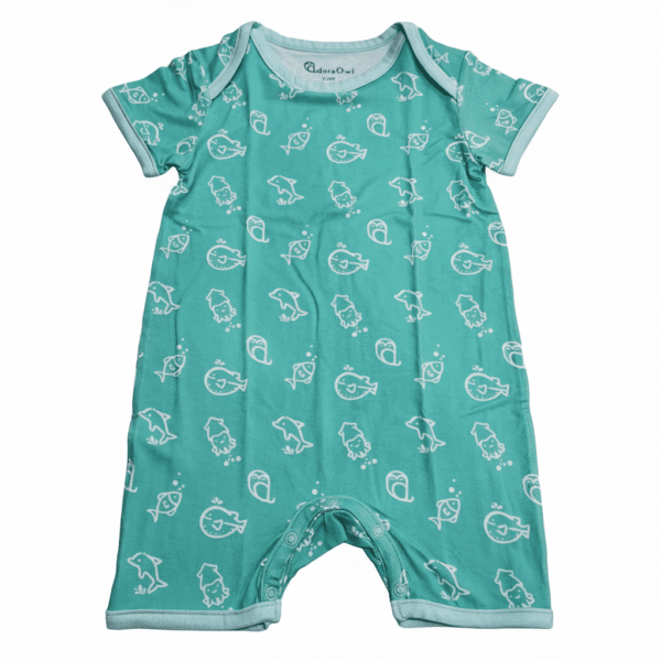 AdoraOwl Sea Animals Bamboo Romper