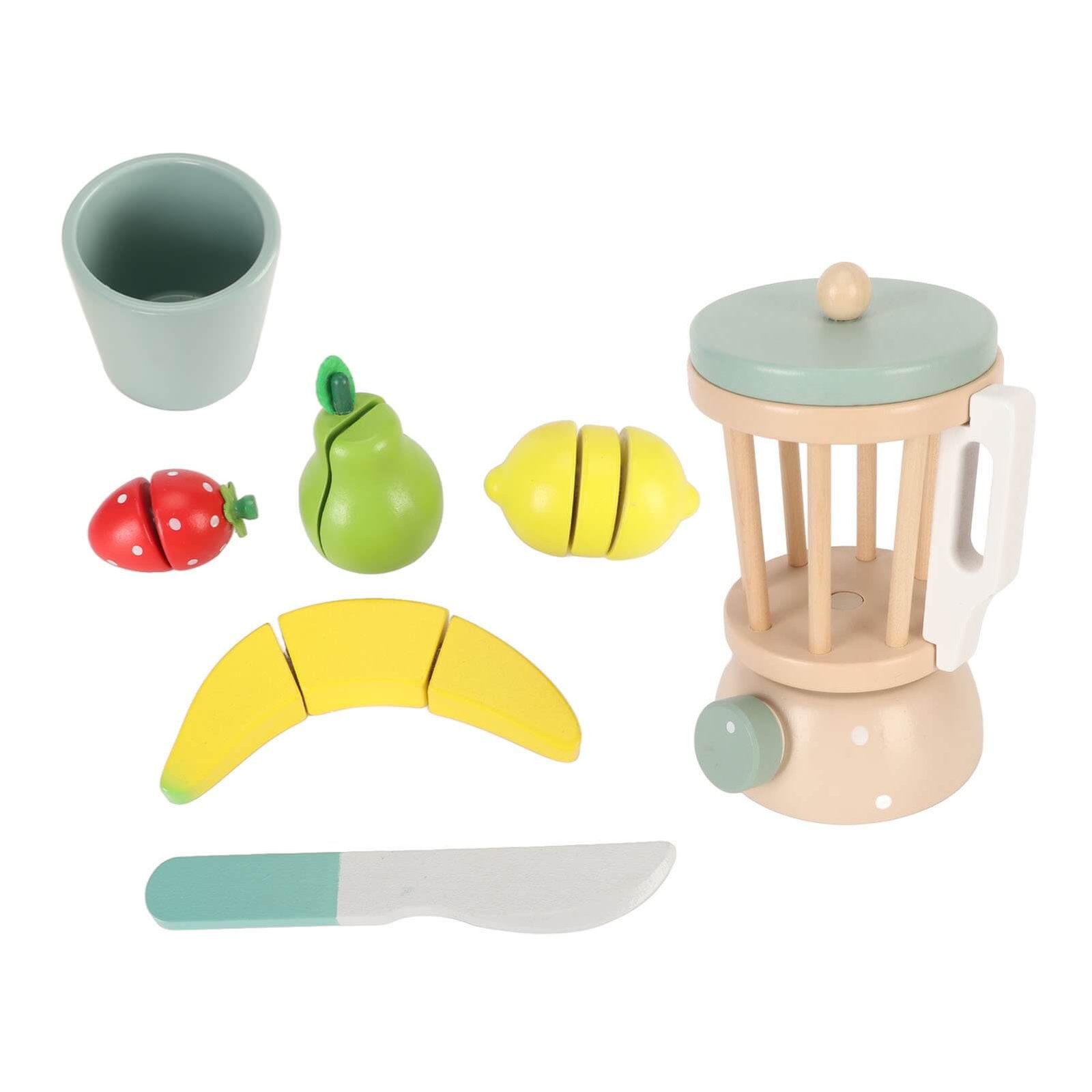 Wooden Toy Blender Fruits Set -min